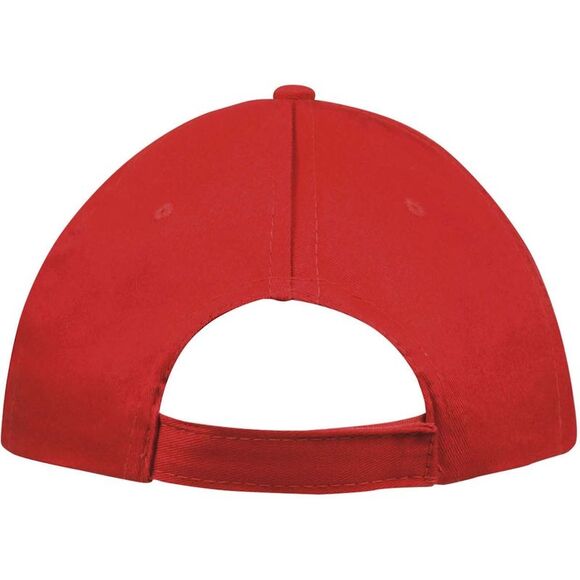 SOLS Unisex Sunny 5 Panel Baseball Cap / Red - Picture 3 of 5